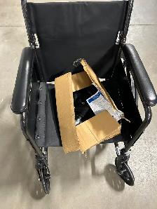 Portable folding heavy duty wheelchair