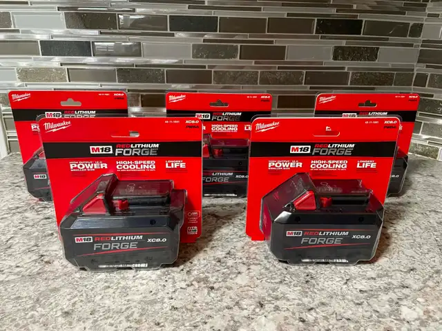 New Milwaukee M18 FORGE 8AH Red Lithium Battery