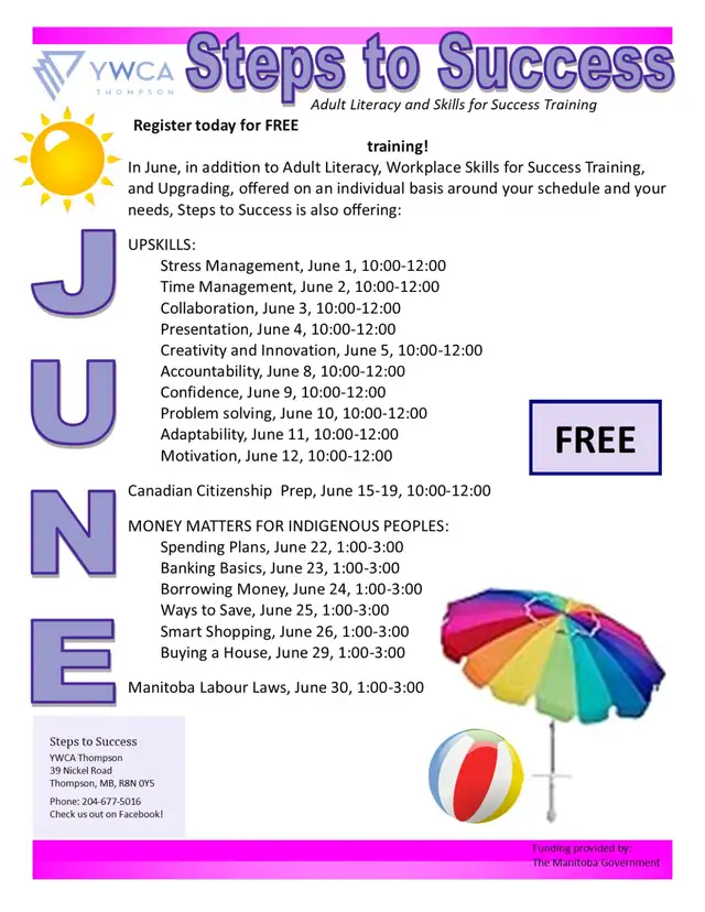June Classes at Steps to Success