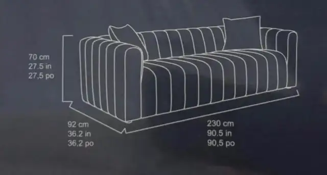 Modern fabric sofa - Photo 3