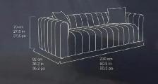 Modern fabric sofa - Photo 3