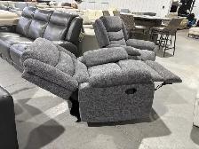 Grey fabric rocker manual recliner - Photo 2