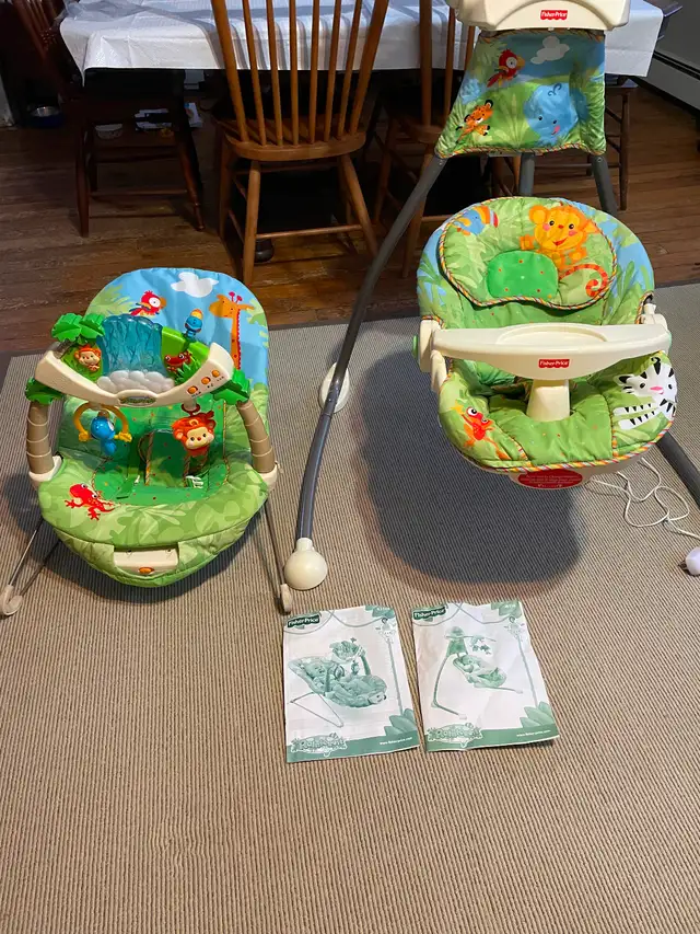 Baby swing and bouncer