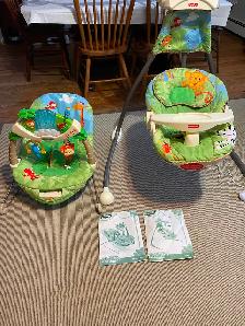 Baby swing and bouncer