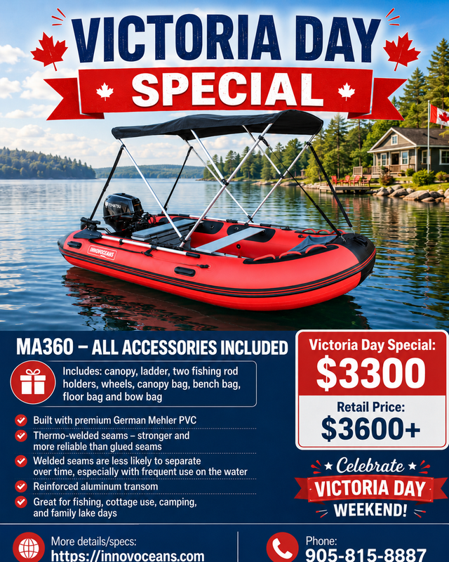 Inflatable Fishing Boat Special  MA360 OS380A  MAC380S Available - Photo 7