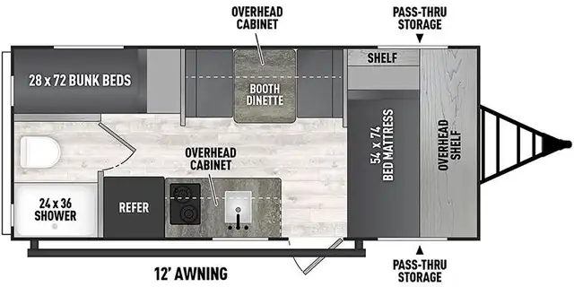 Lightweight Family Bunkhouse Travel Trailer - Photo 16