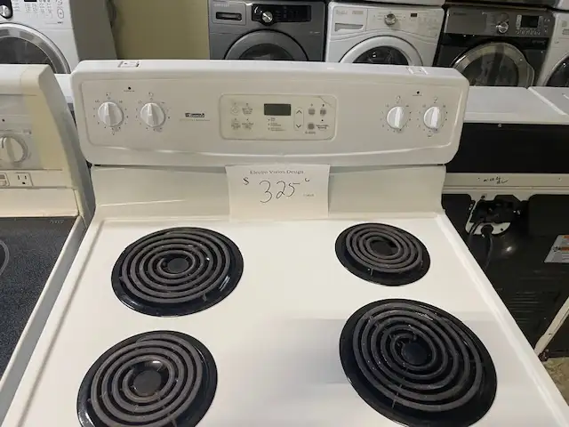 Cuisinière blanche ronds serpentins Kenmore - Photo 3