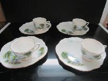 Colclough fine bone china HOSTESS TRAY SETS for 4