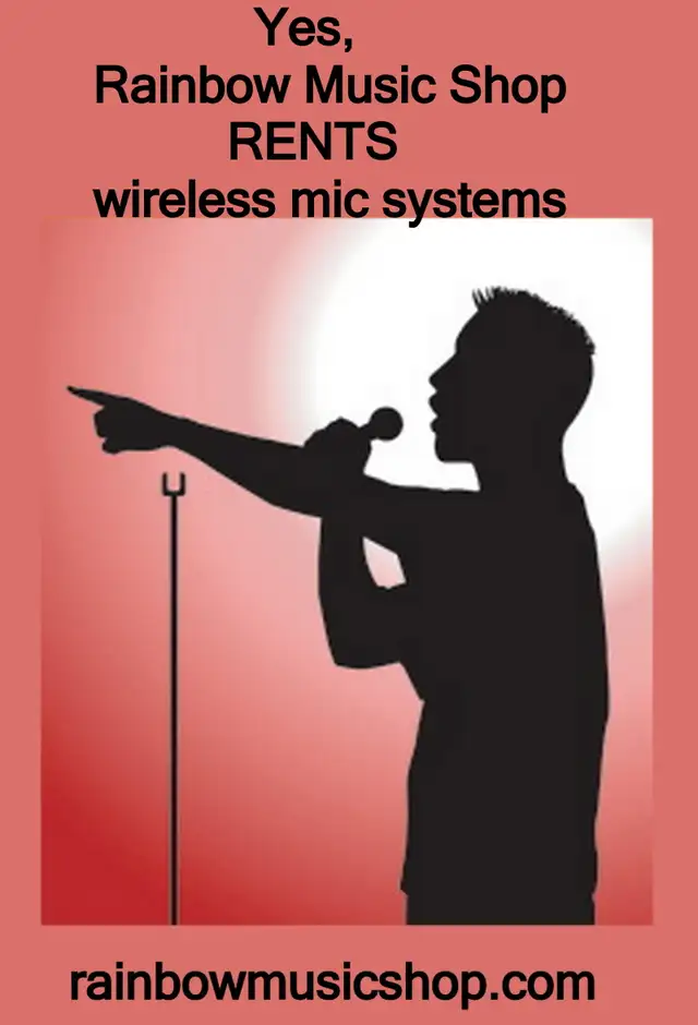 Rainbow Music Shop RENTS wireless systems too ! - Photo 3