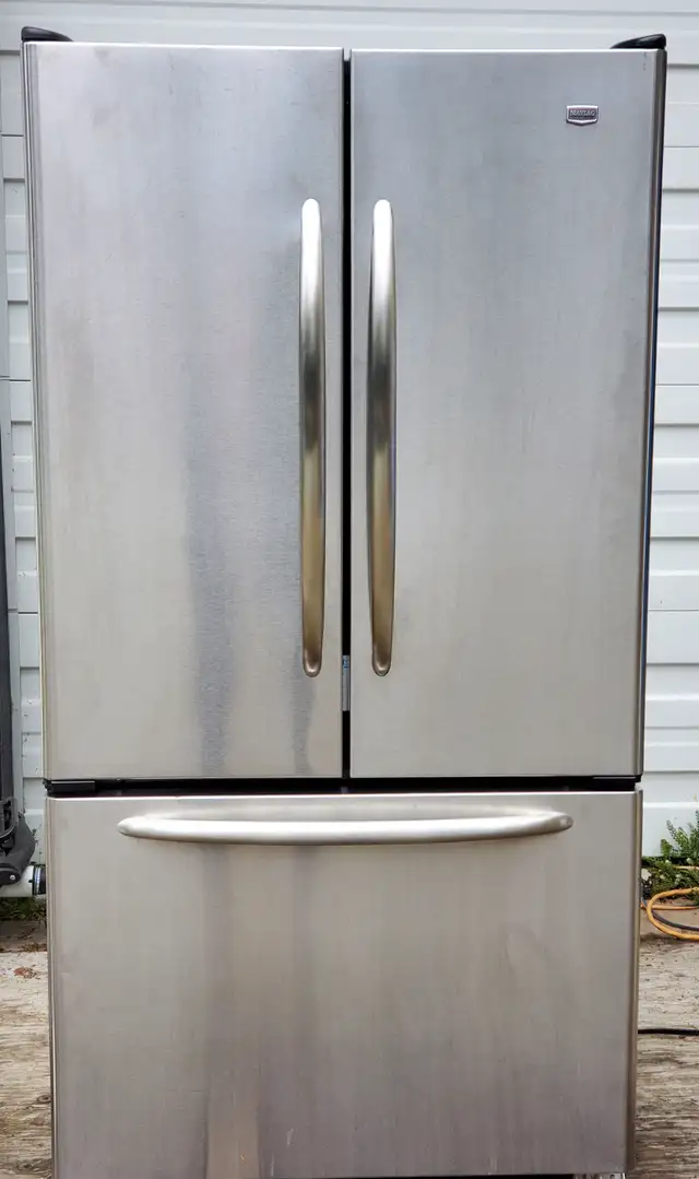 Maytag French Door fridge - Very good condition, Cold, Stainless - Photo 3