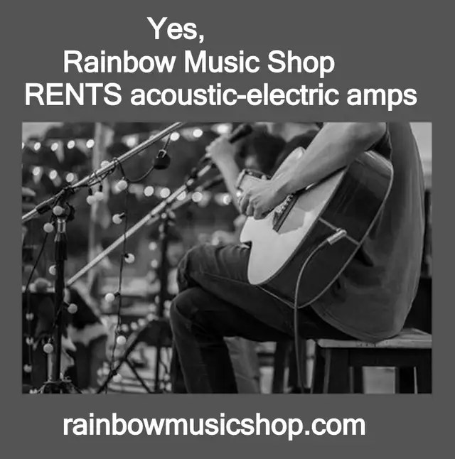 Rainbow Music Shop RENTS instrument amplifiers too ! - Photo 4