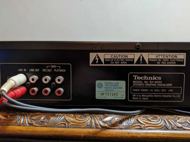 Technics SH-8033 Stereo Graphic Equalizer - Photo 5