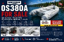 Innovocean OS380A Inflatable Boat – Deep V Hull – ONLG $2300