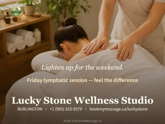 Lighten up for the weekend.Lymphatic drainage to help you step