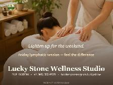 Lighten up for the weekend.Lymphatic drainage to help you step