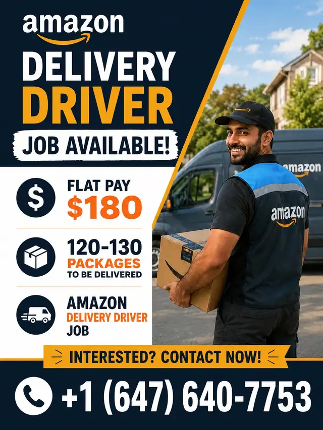 AMAZON DELIVERY DRIVER JOB AVAILABLE