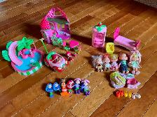 Assortment of Strawberry Shortcake dolls