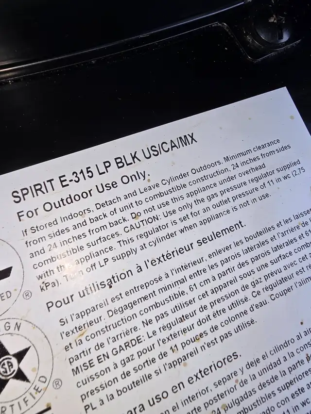 Weber BBQ Spirit E-315 Like new - Photo 8