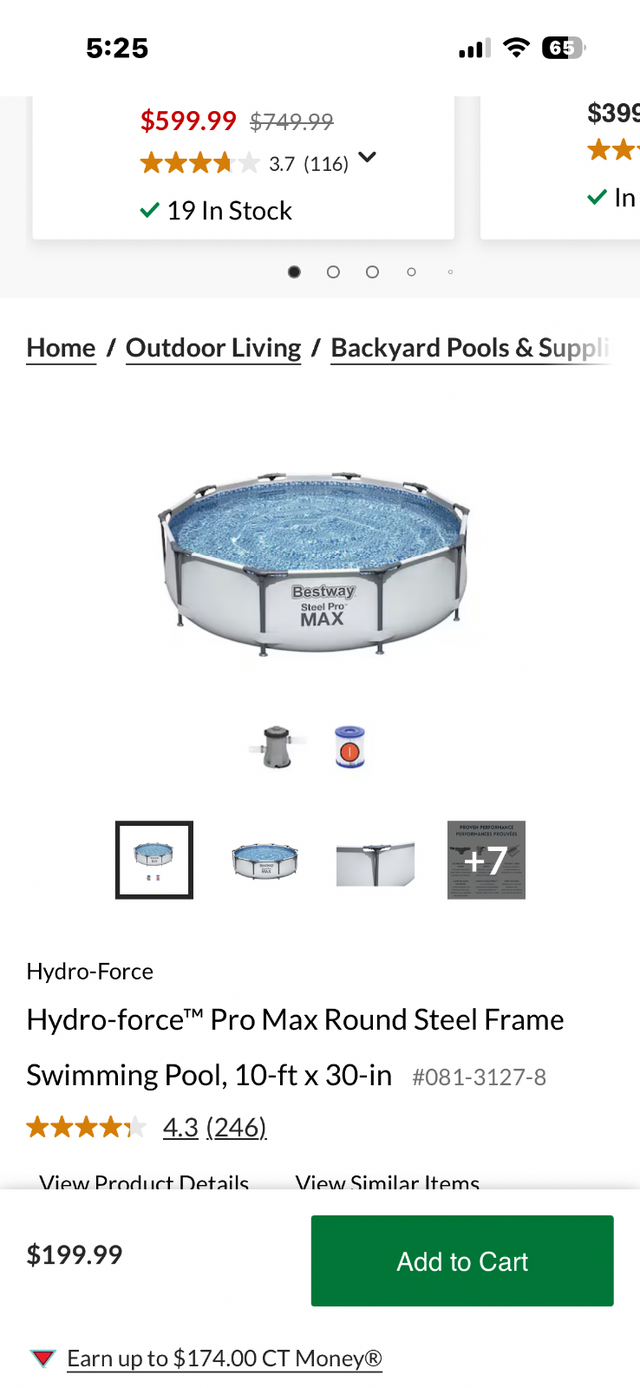 10 FT ROUND PORTABLE POOL - Photo 2