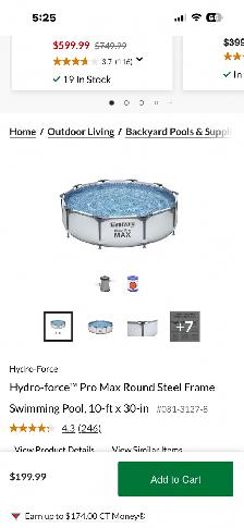 10 FT ROUND PORTABLE POOL - Photo 2