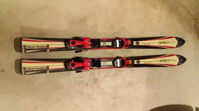 Kids Skis (108 cm) and Ski Boots (20.5 cm)