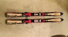 Kids Skis (108 cm) and Ski Boots (20.5 cm)