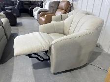 Fabric swivel chairs with power footrests - Photo 2