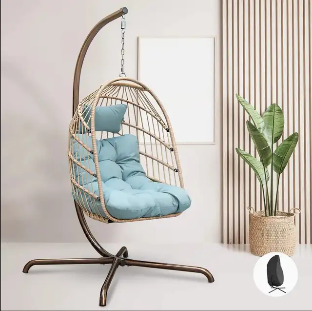 Brand New 1-Seat or 2-Seat Hanging Egg Chair From $169 or $199 - Photo 3