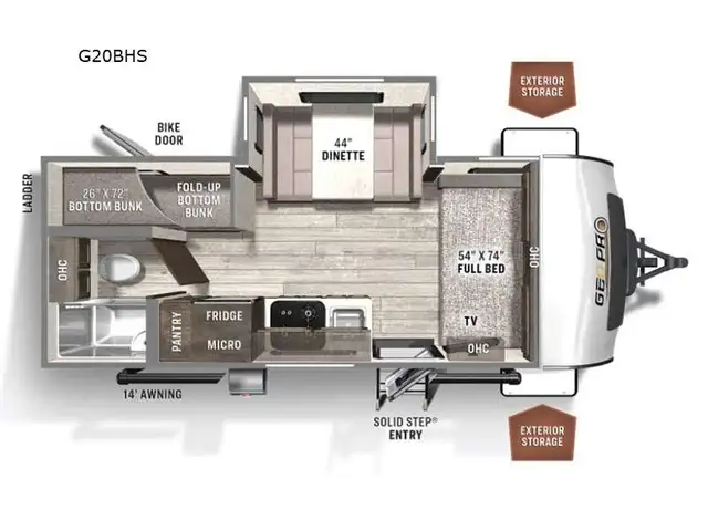 2022 Forest River RV Rockwood GEO Pro G20BHS