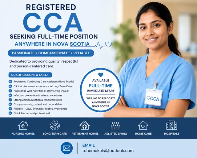 CCA looking for Full-Time | Long-Term Care / Nursing home