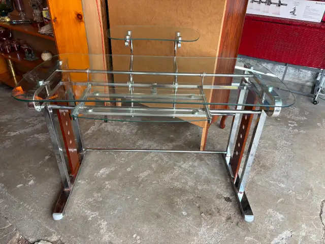 Glass Computer Desk - Photo 2