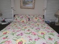 QUEEN SIZE QUILT- SUMMER COLOURS- COTTON - Photo 6