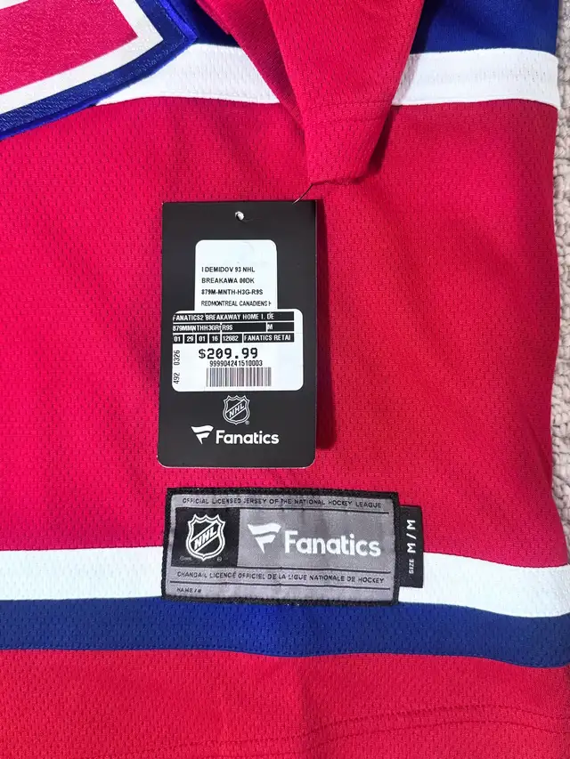 Brand new NHL Hockey Habs Montreal Canadians jersey Demidov - Photo 2
