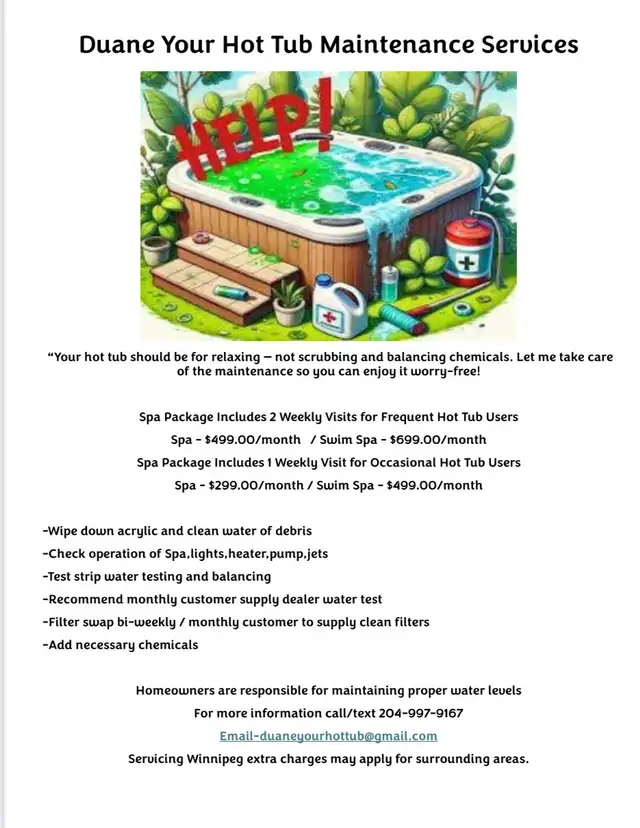 Hot Tub Maintenance Services