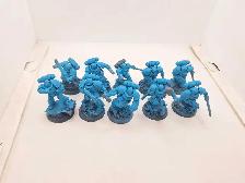 Warhammer 40k primaris space marine 10 Teal Assault Intercessors