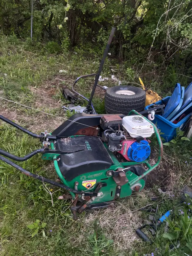 Ryan lawn aerator available - needs fixing-up.
