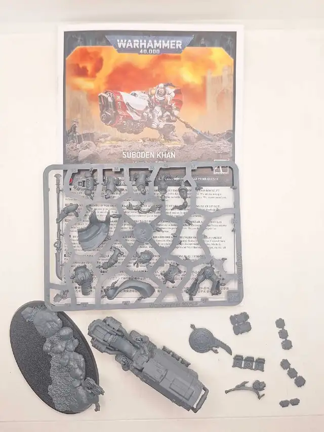 Warhammer 40k White Scars Half Assembled Suboden Khan