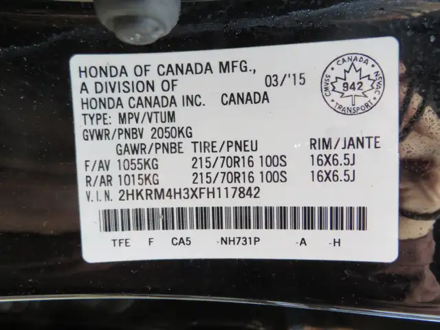 2015 Honda CR-V AWD 5dr LX - Photo 20