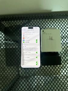 iPhone 15 pro max 256 gb 85% battery Airpods Pkg/Delivery