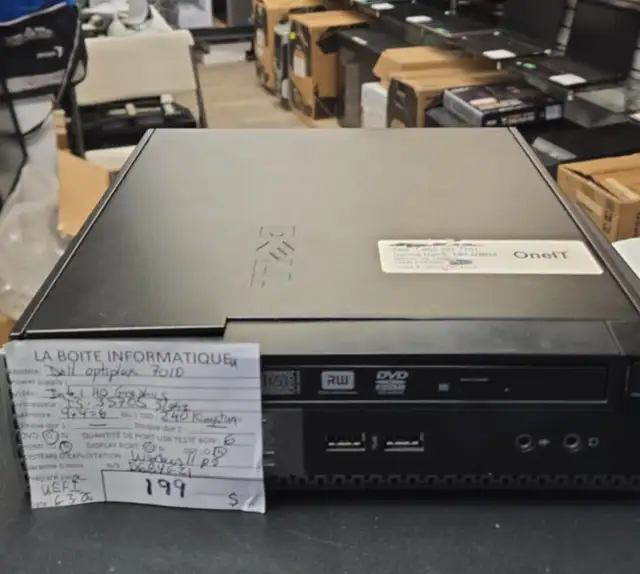 Desktop Dell OptiPlex SFF 7010 i5-3570s 8Go SSD 240Go DVD Win11 - Photo 4