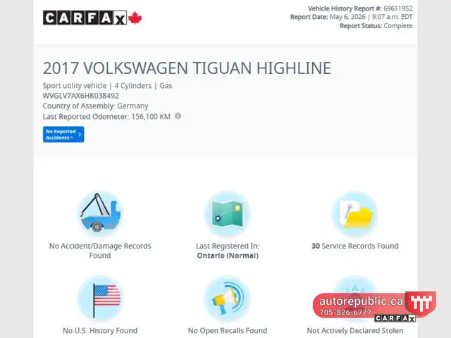 2017 Volkswagen Tiguan Highline Certified Loaded Dealer Maintain - Photo 5