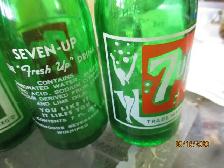 1950s 7UP GIRL IN BATHING SUIT 7 OUNCE POP SODA BOTTLE $18 EA. - Photo 3
