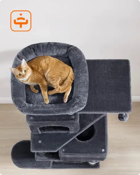 Brand New Cat Tree 2 Perches 2 Caves Special $109 - Photo 8