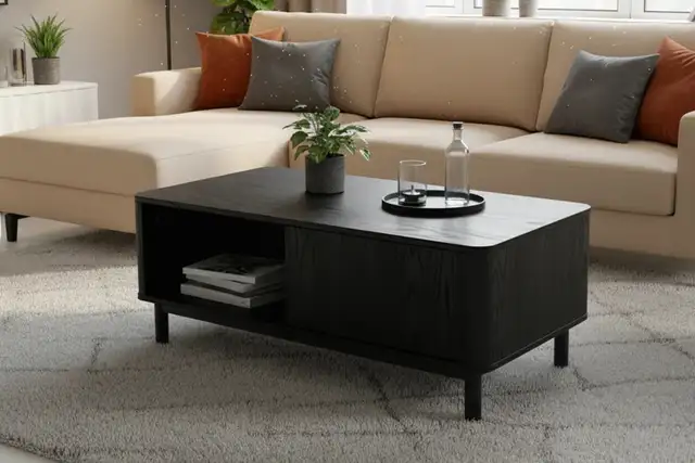 Brand New 2-door Coffee Table with Storage $ 99 - Photo 2