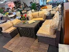 Brand New 8pcs Patio Furniture Set with Firepit Table Special $8 - Photo 2