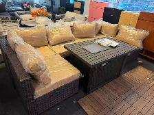 Brand New 8pcs Patio Furniture Set with Firepit Table Special $8 - Photo 4
