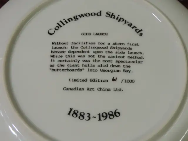 Collingwood Shipyards Collector's Plate - Photo 2
