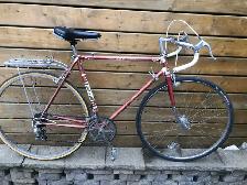 vintage mecier 10 spd bike, tires hold air, needs brakes $45