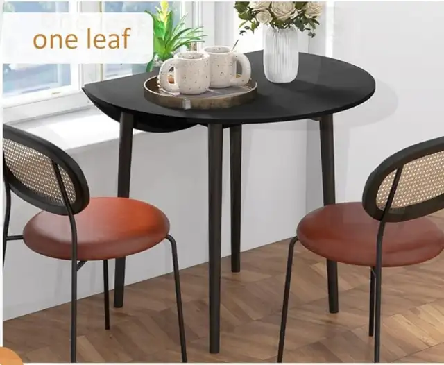 ROUND DROP-LEAF TABLE - Photo 2