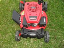 Gas powered lawn mower like new